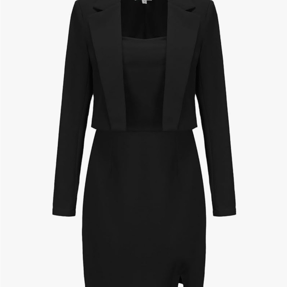 Chic Black Women's Long Sleeve Jacket